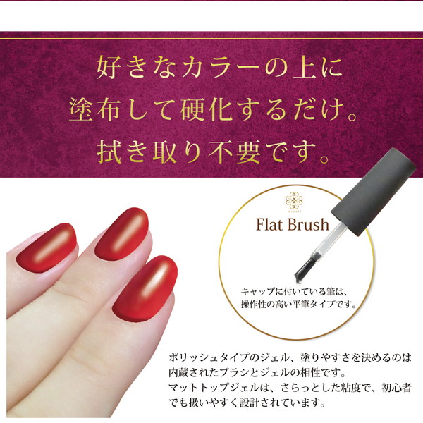 ファッション通販 ジェルネイル マットトップジェル 15ml 1本販売 #0 qdtek.vn