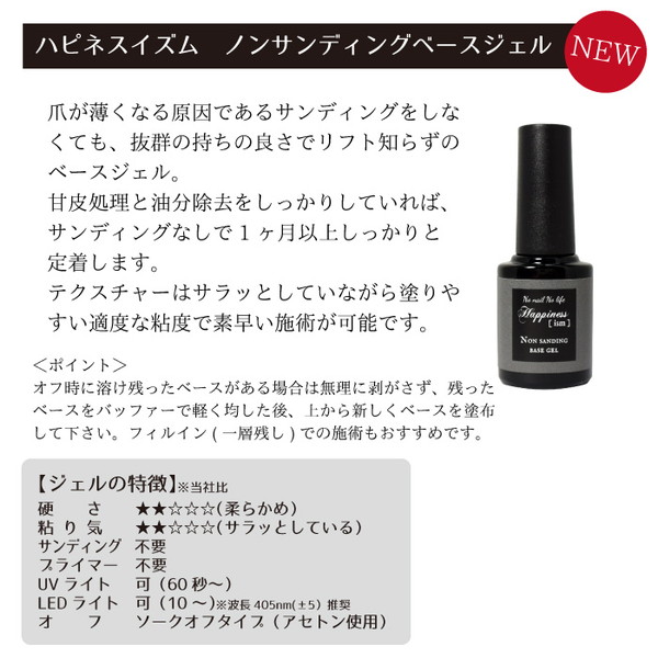 楽天市場 ジェルネイル 国産 ハピネスイズム トップジェル マットトップジェル ベースジェル 5ml 1本 1 Eternalwind