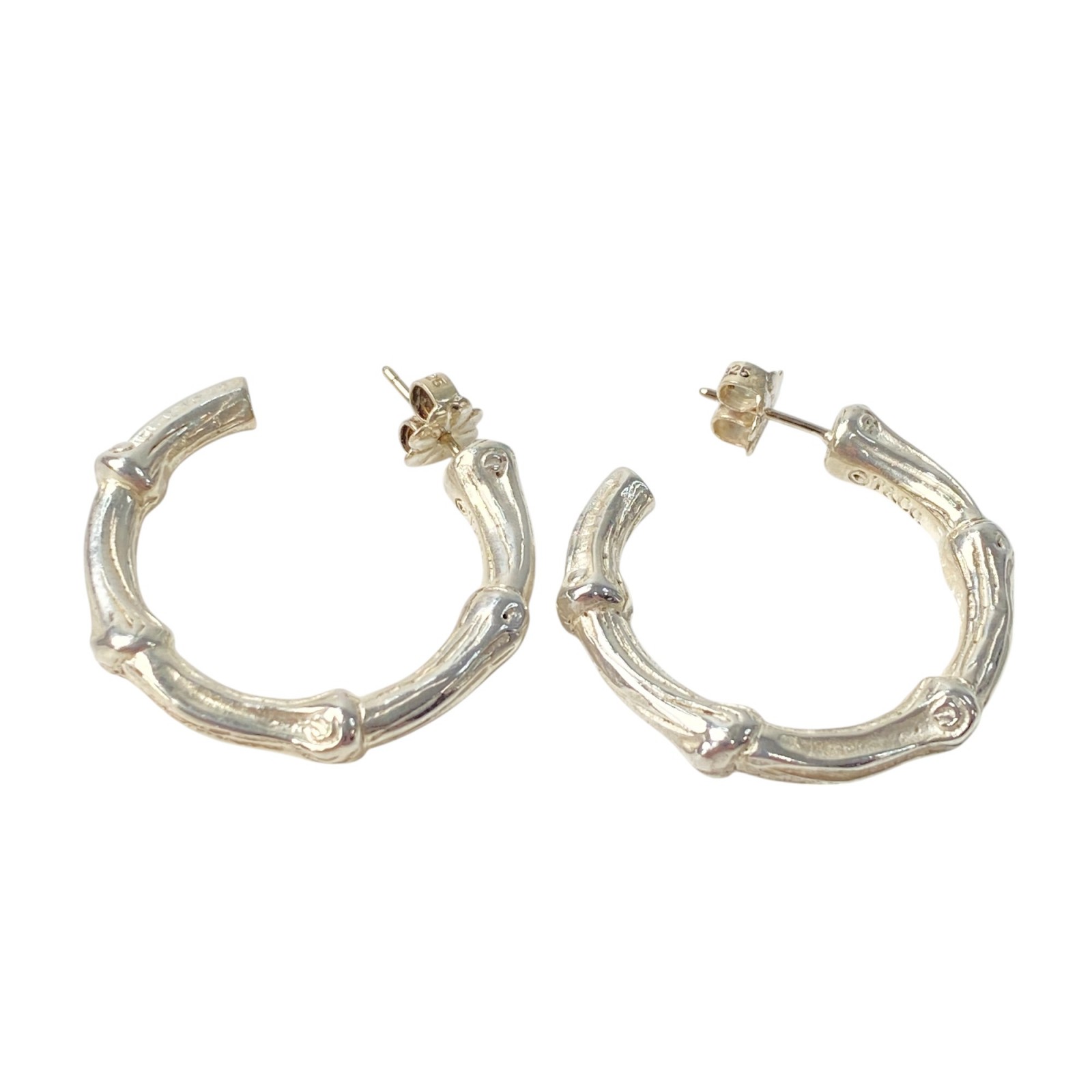 Vintage TIFFANY 1996年 バンブー フープ ピアス SV925 3d89a9f39f009b62be789cba838870