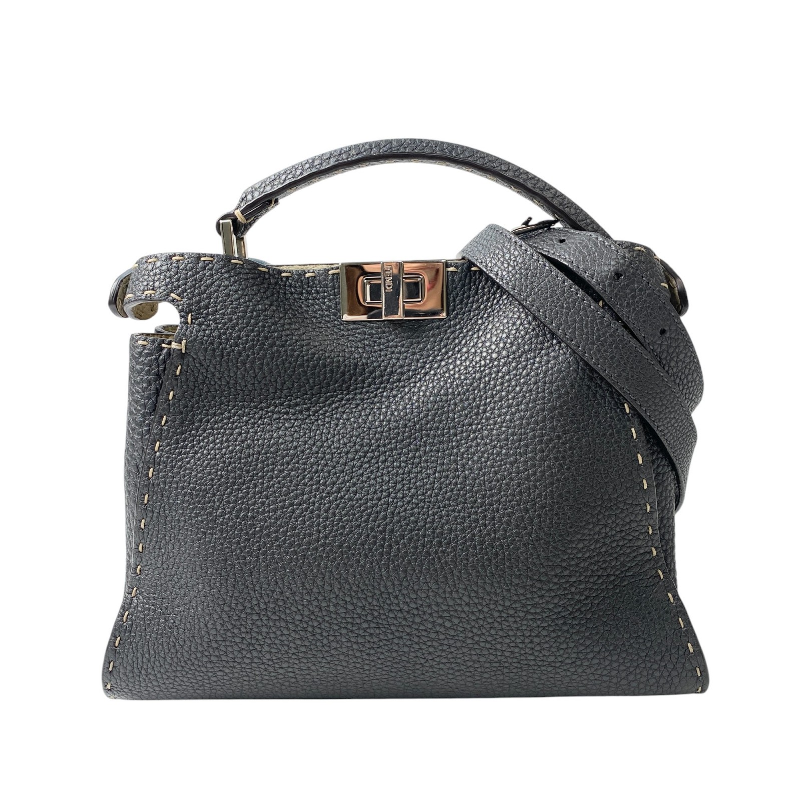 大幅値下げ♡FENDI・アイシーユー・スモール・セレリア・コルダ・グレージュ FENDI】ピーカブー アイシーユー スモール セレリアバッグ