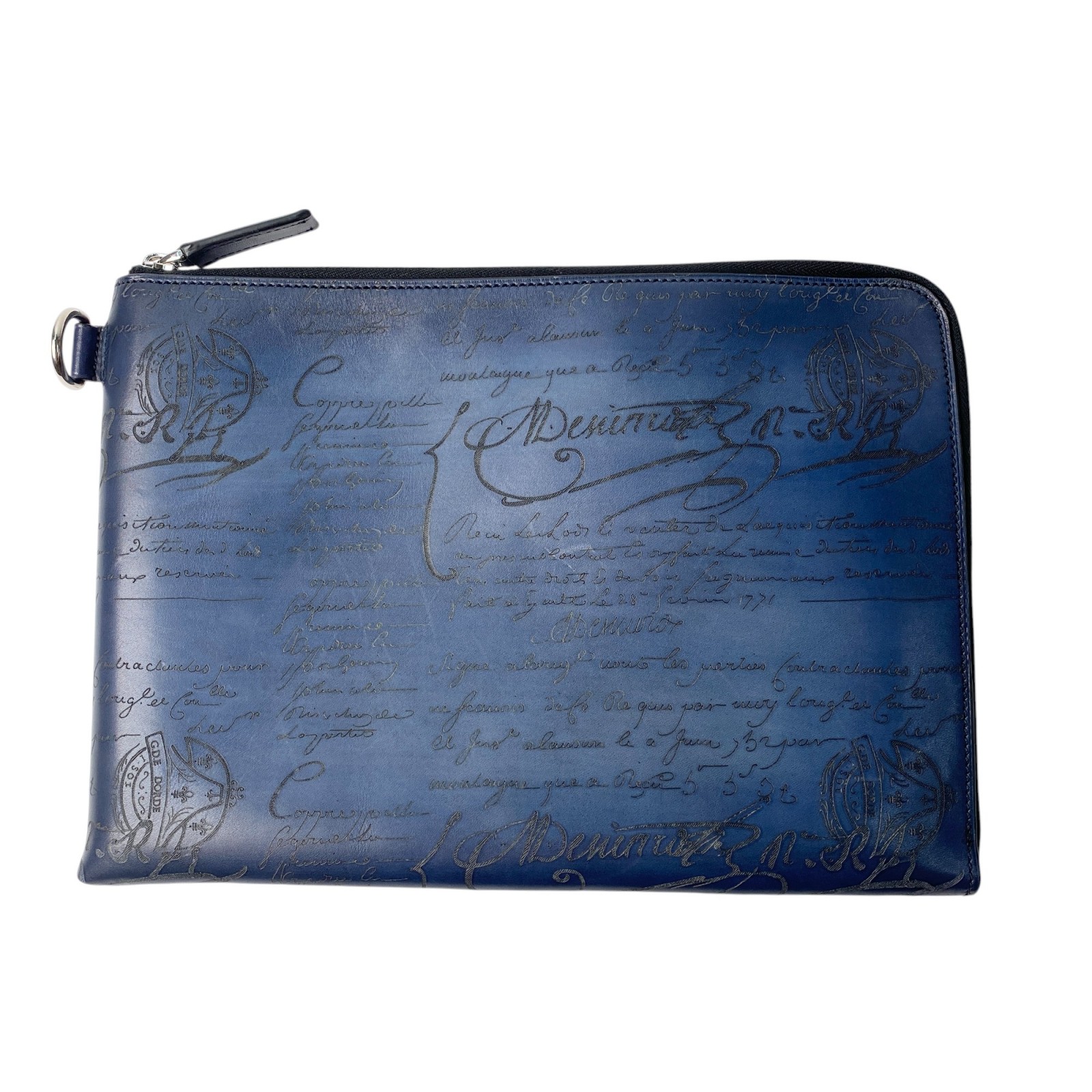 Berluti(ベルルッティ)ノベルティ ロゴエンボスクラッチバッグ ブルー クラッチバッグ｜ベルルッティ(BERLUTI)｜HANKYU MEN\u0027S ⁄ 阪急メンズ