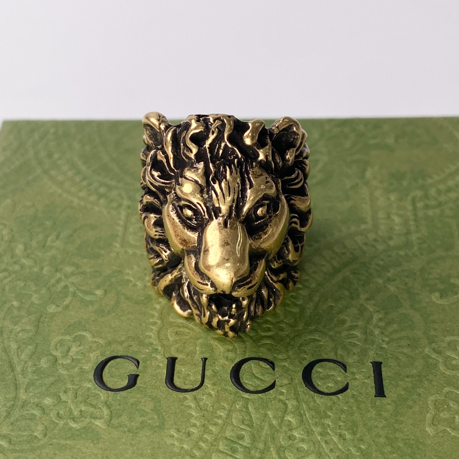 GUCCI グッチ ミケーレ期 ライオンヘッド リング S ゴールド グッチから“ライオンヘッド”主役のファインジュエリー、カラフル
