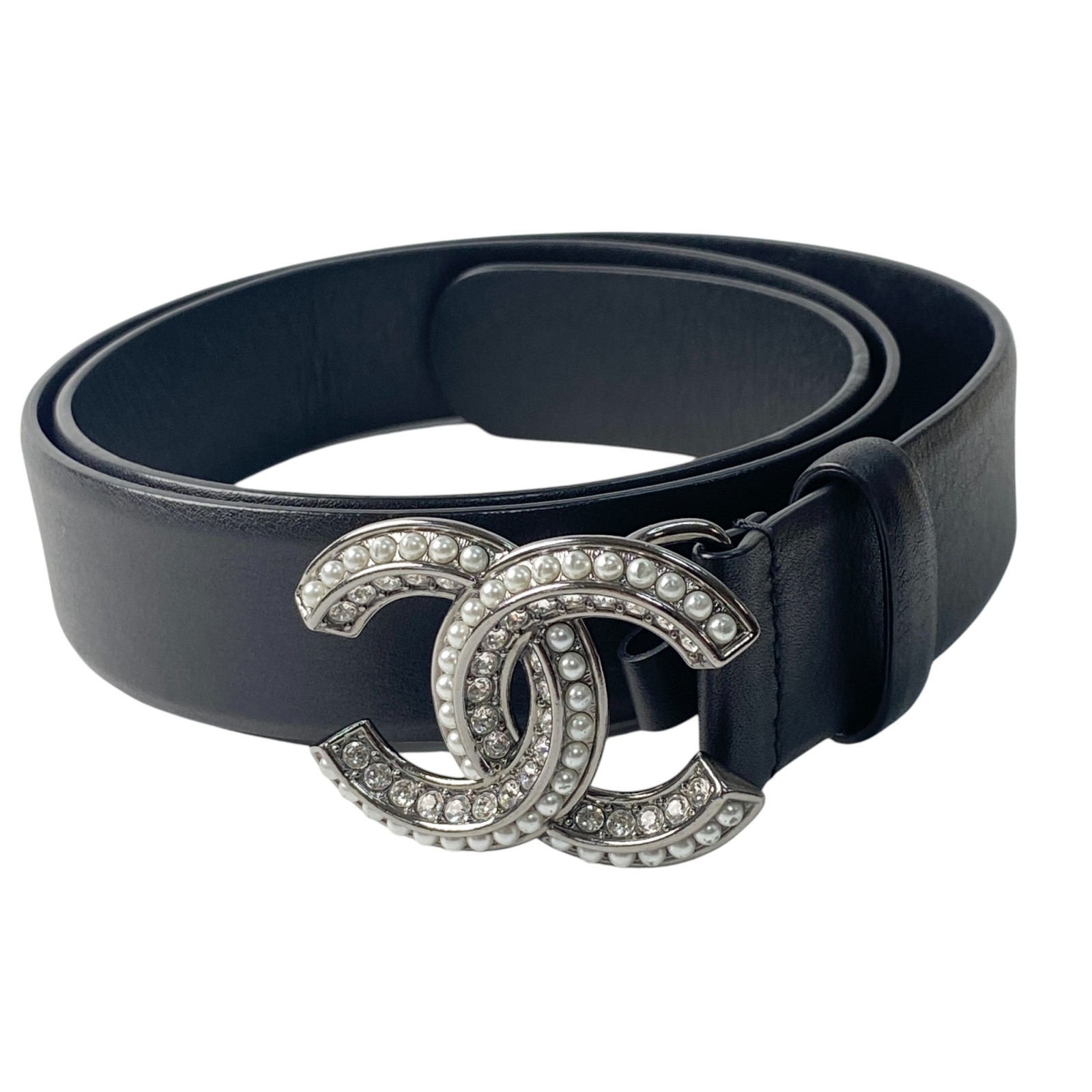 【美品】シャネル　ベルト 楽天市場】シャネル CHANEL ベルト 衣料品 レザー レディース