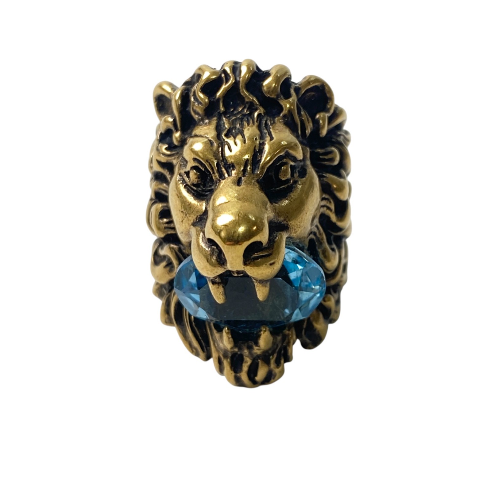 楽天市場】グッチ(GUCCI) ライオンヘッド アクアマリン