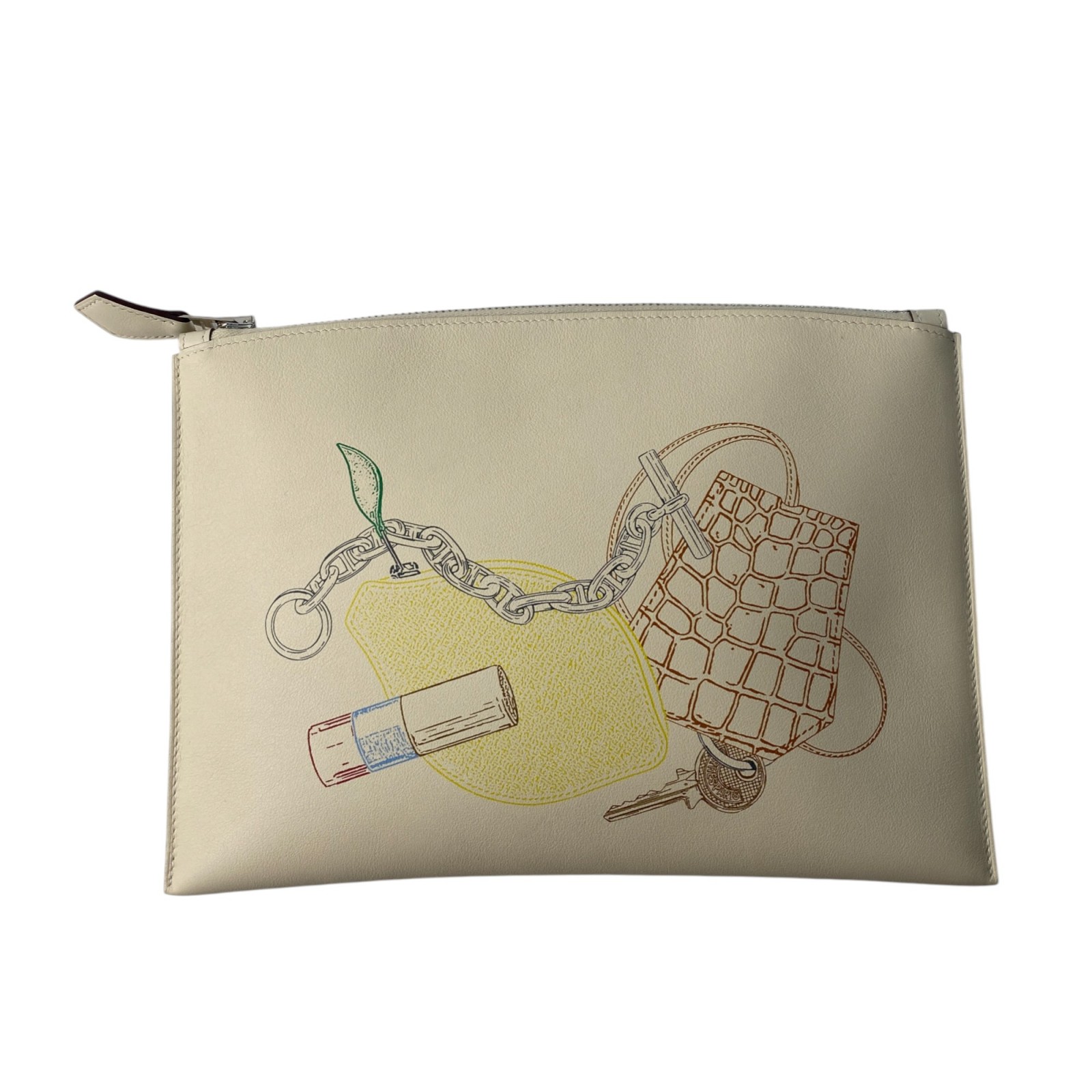 未使用 エルメス HERMES レディース クラッチバッグ ヴィド・トン・サック PM ナタ U刻印【中古】