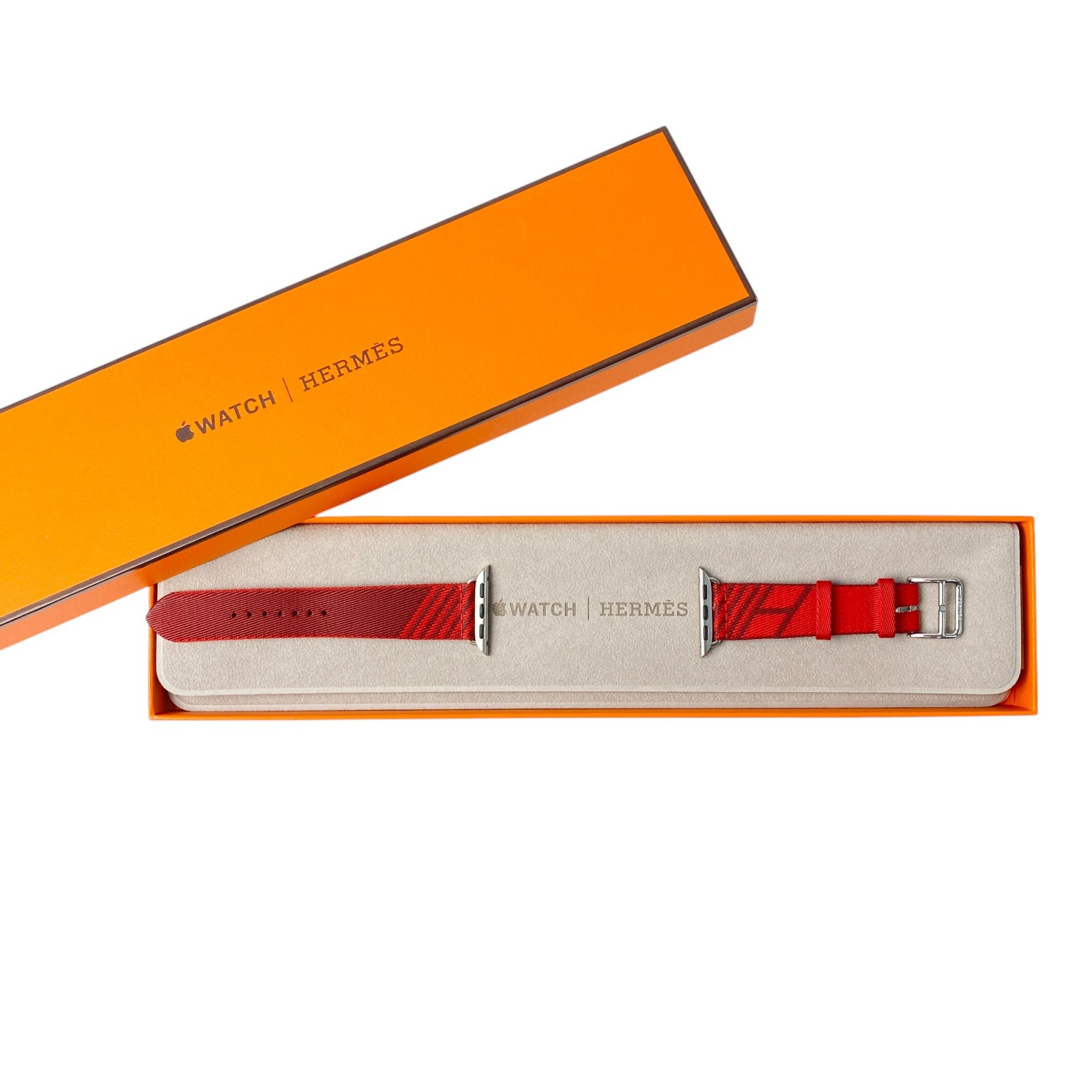 未使用 エルメス HERMES レディース アップルウォッチ ベルト 40mm ツイルジャンプ アドラージュ【中古】