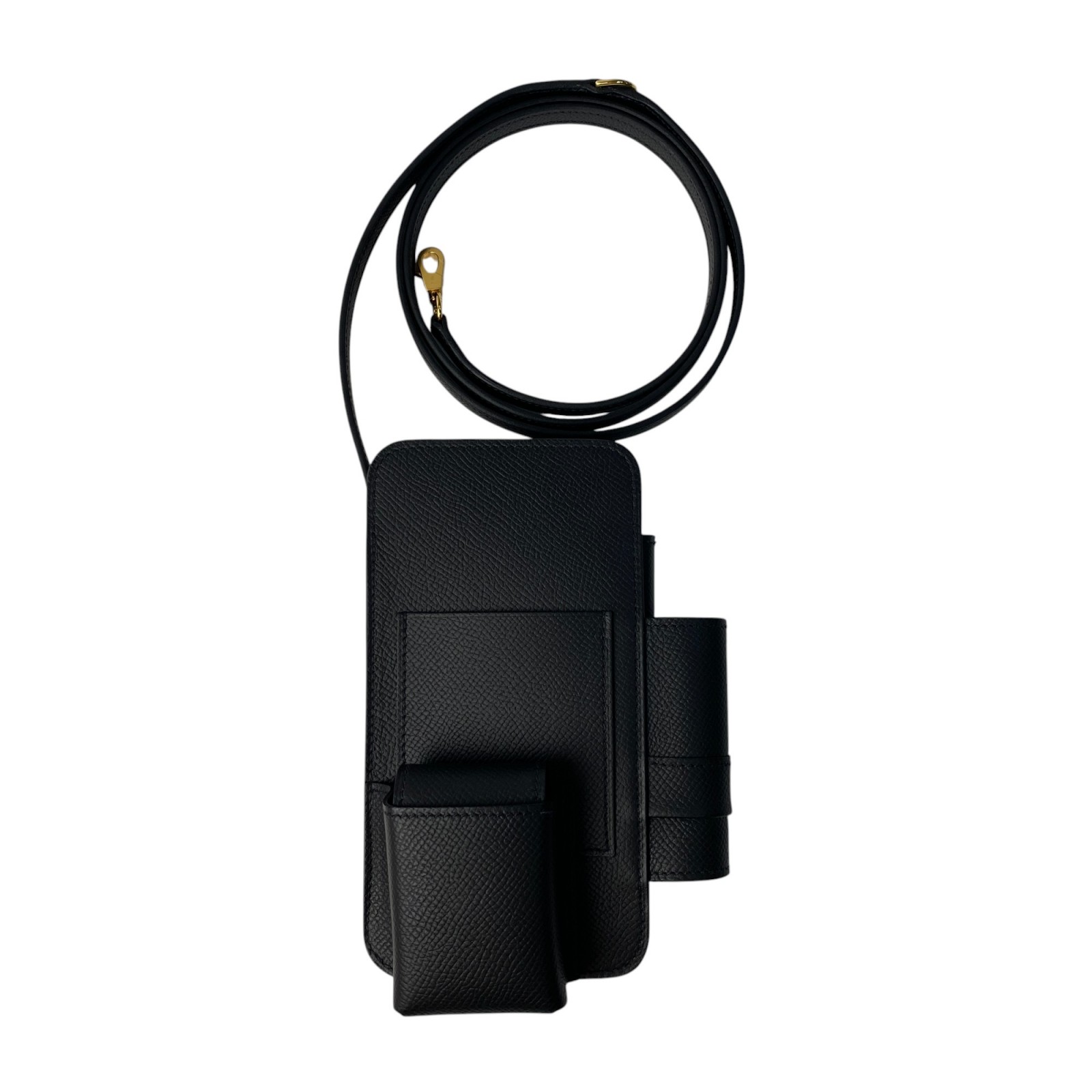 HERMES - エルメス 携帯電話ケース美品  Hタグ 黒 エルメス 激安 スマホケース 全機種対応 HERMES スマートフォン