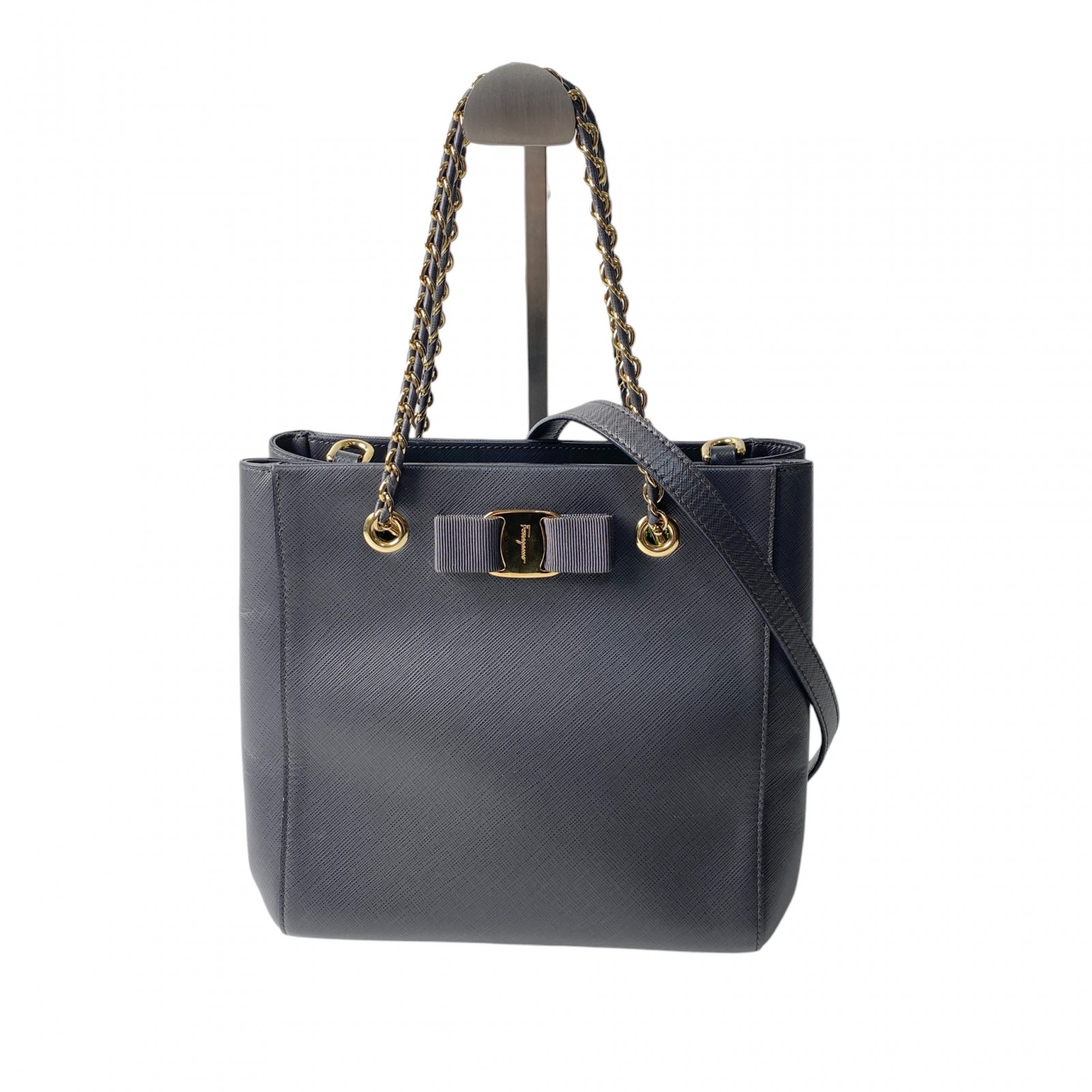 美品 サルヴァトーレフェラガモ Ferragamo レディース 2way ショルダーバッグ トートバッグ 斜めがけ クロスボディ【中古】