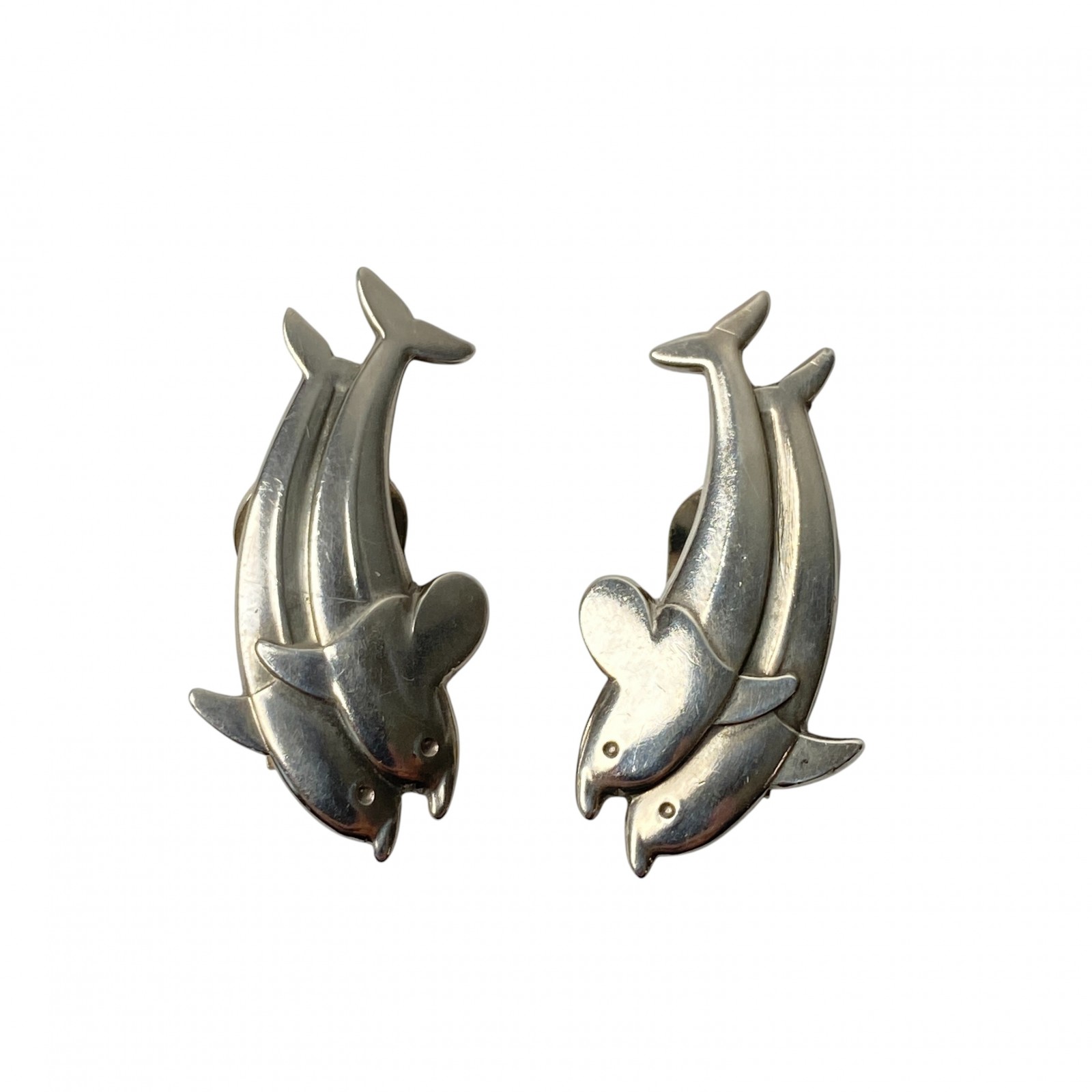 ジョージジェンセン GeorgJensen レディース イルカ イヤリング SV925【中古】