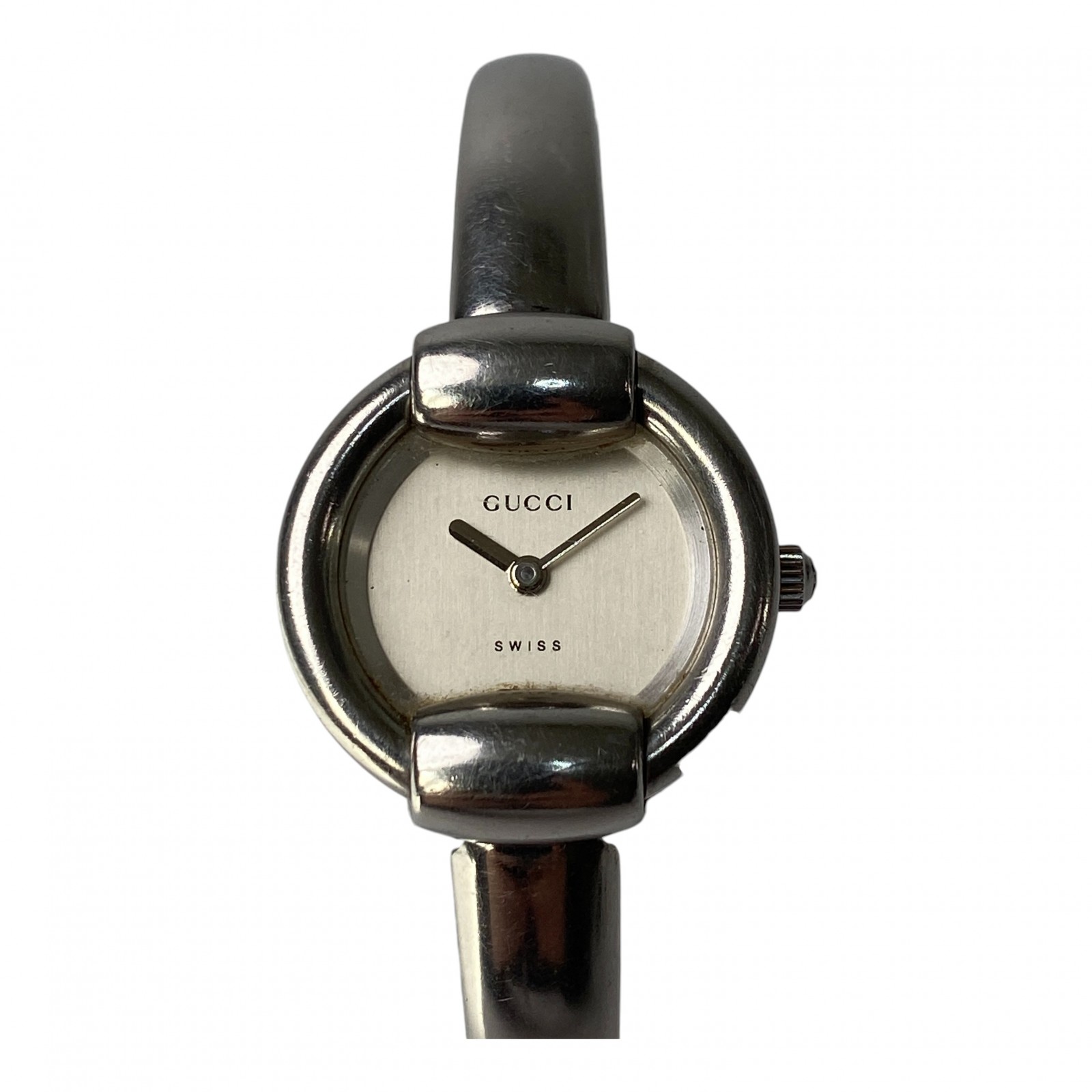 グッチ GUCCI レディース 1400L SS QZ シルバー文字盤【中古】