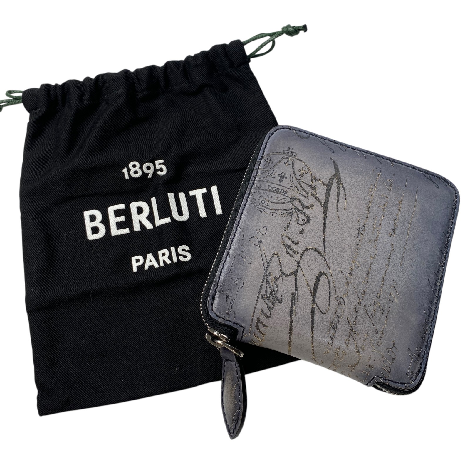 ベルルッティ Berluti メンズ カリグラフィ なめし革 エコ御徒面子【中古】