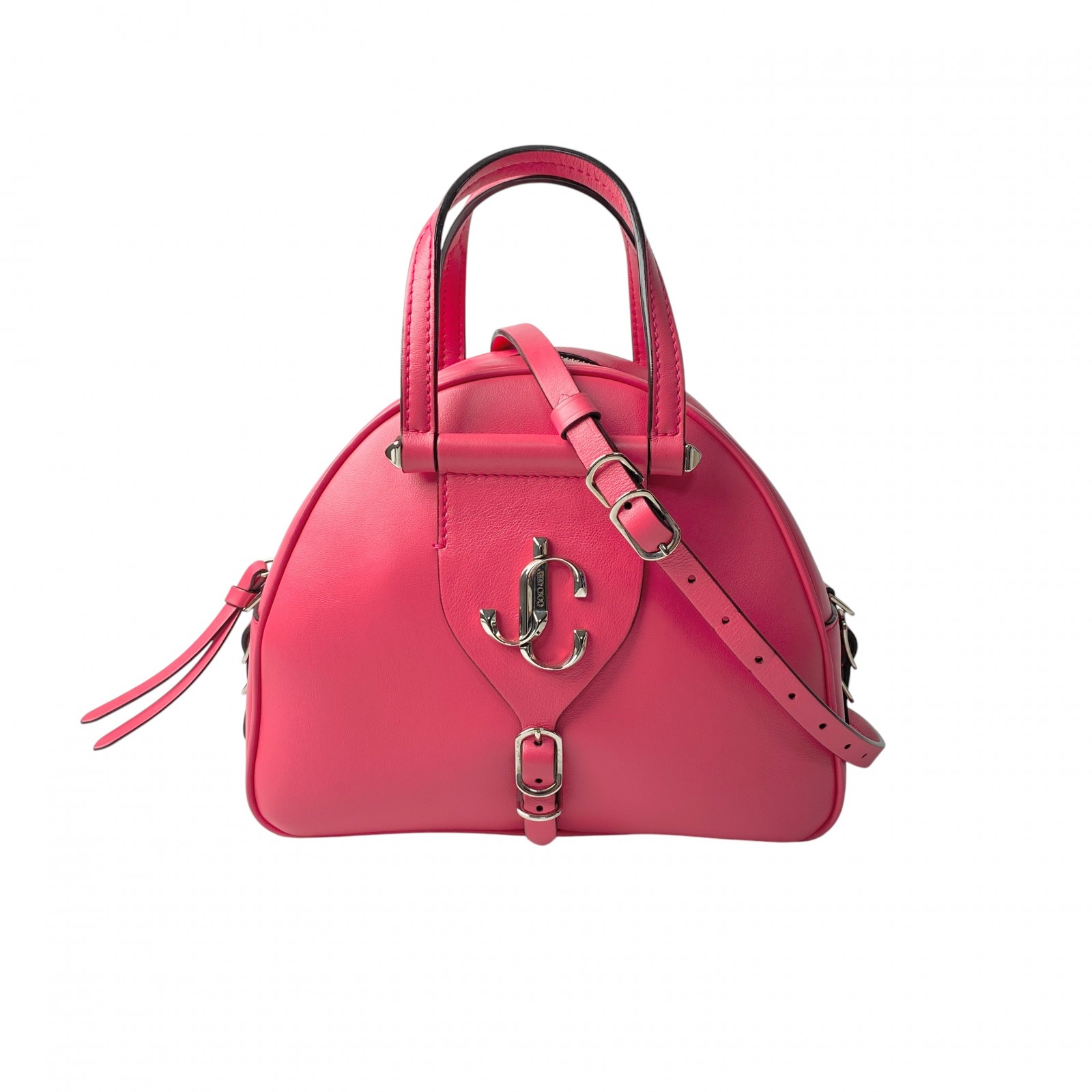 美品 ジミーチュウ JIMMY CHOO レディース ボーリングバッグ 2way ハンドバッグ ショルダーバッグ 斜めがけ クロスボディ【中古】