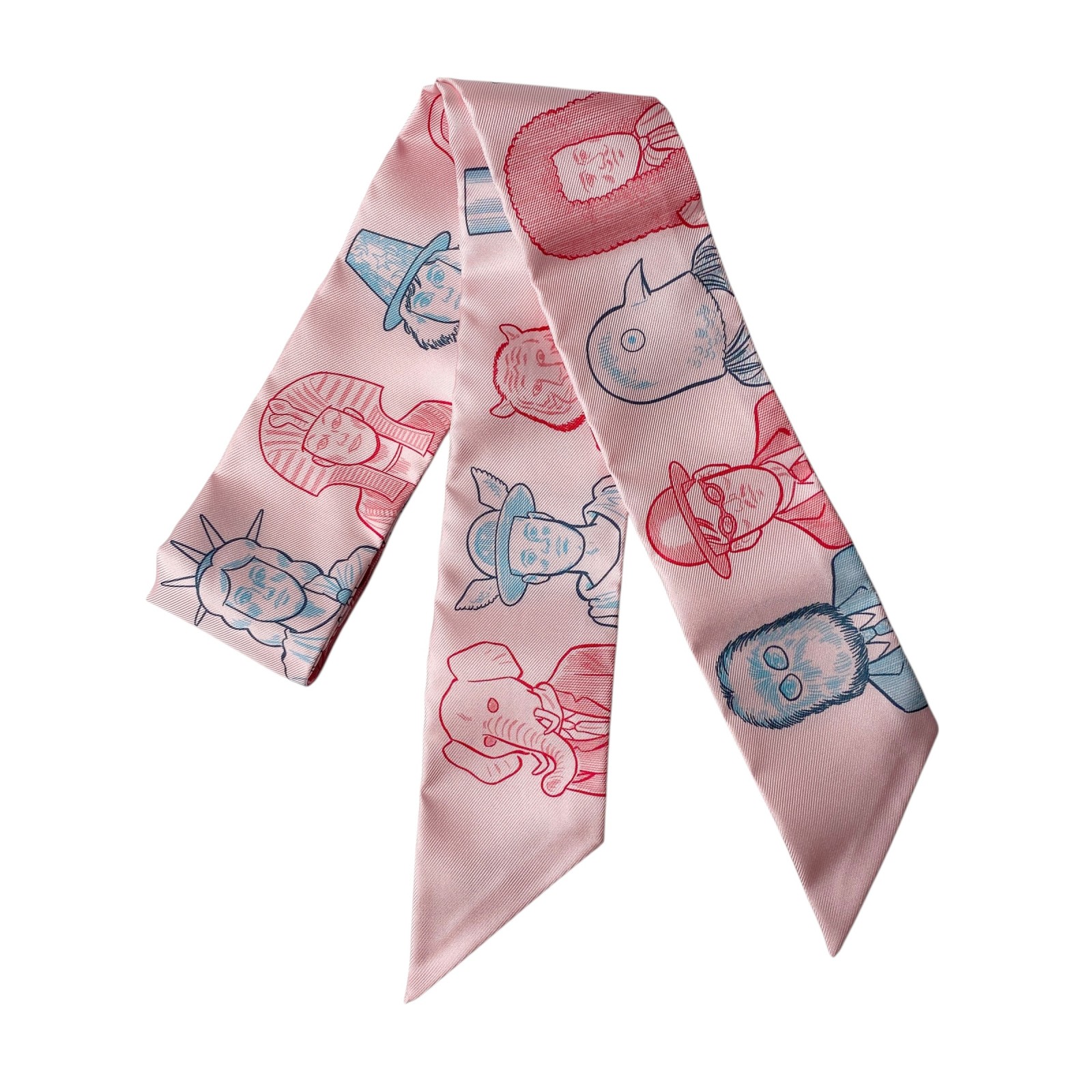 楽天市場】エルメス ツイリー シルク ドレスコード ピンク HERMES 新品