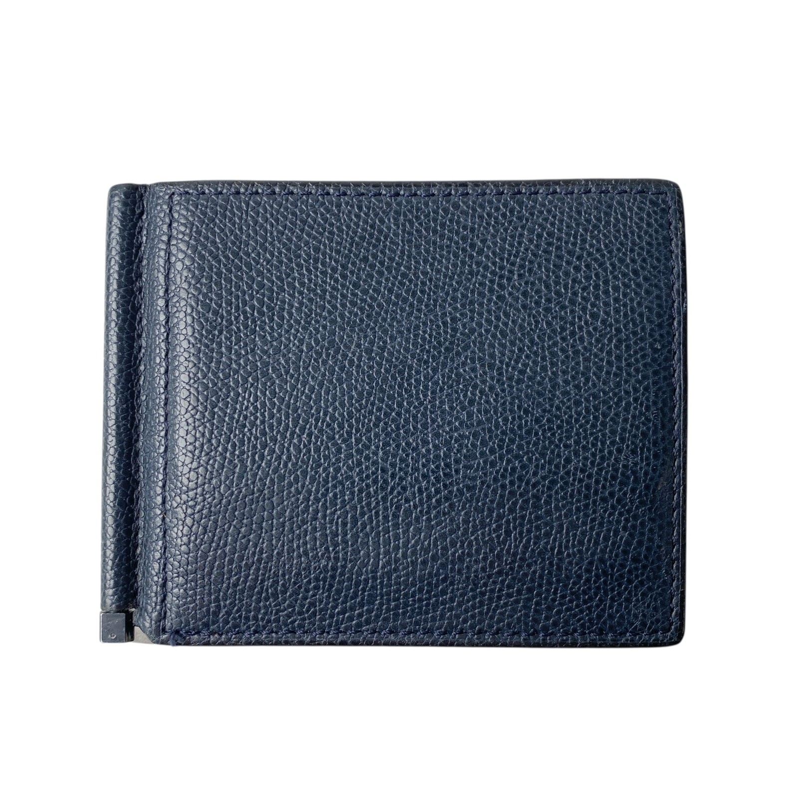 ✨箱・袋付き美品✨ヴァレクストラ　マネークリップ・カードケース　レザー　ブラック Valextra（ヴァレクストラ） 二つ折り財布 V0L80 028