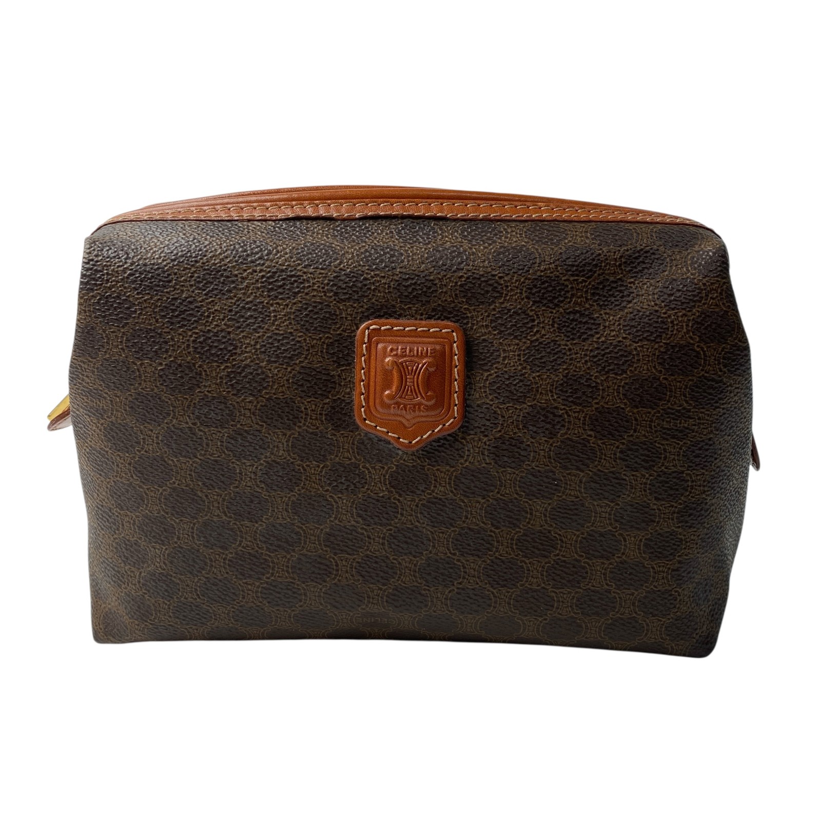 楽天市場】【バッグ】CELINE セリーヌ マカダム柄 ポーチ コスメポーチ