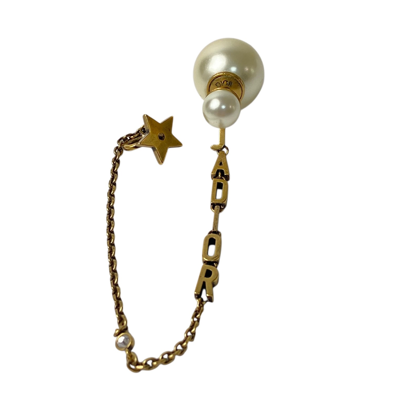 DIOR ディオール レディース J'ADIOR シングル ピアス フェイクパール 片耳用【中古】
