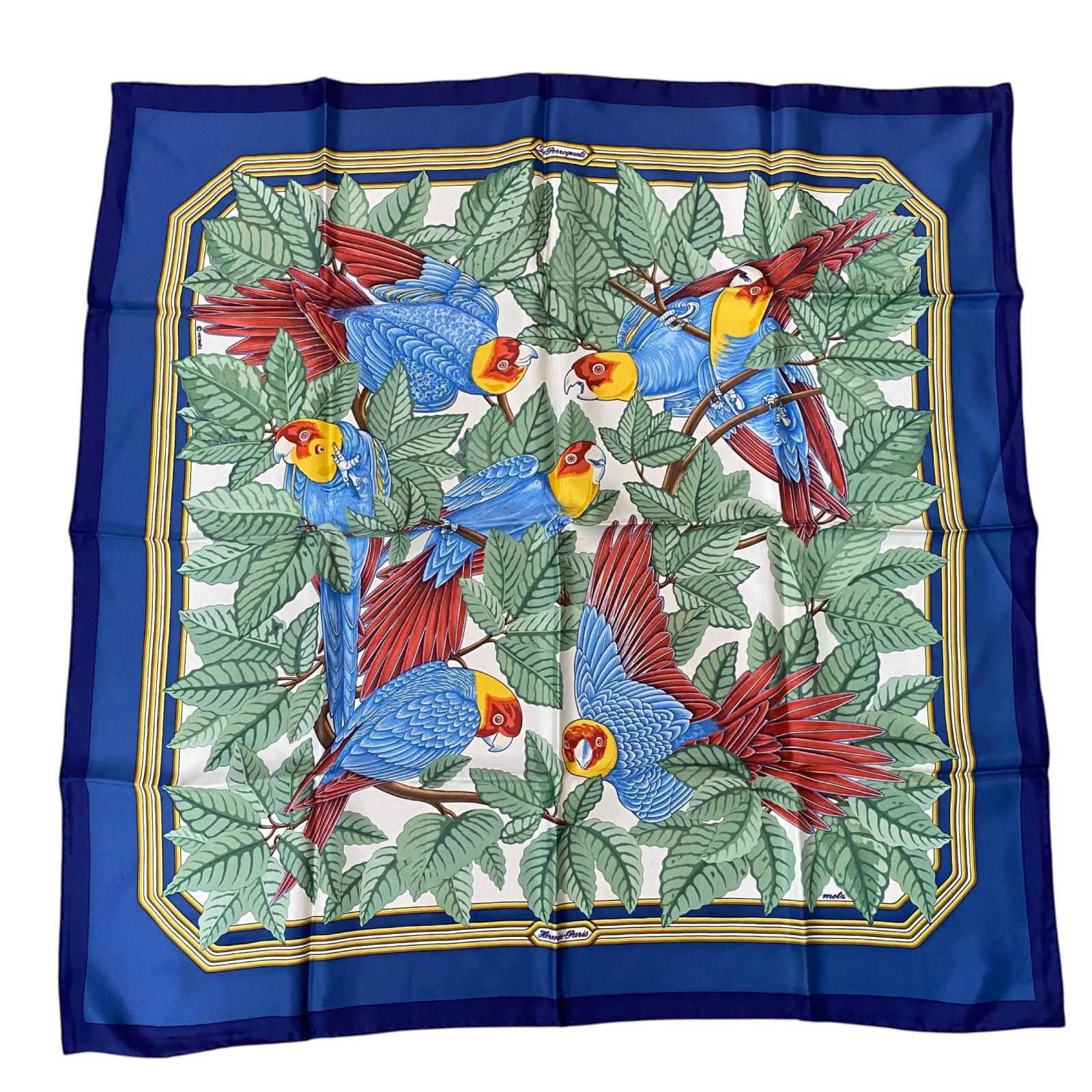 美品 エルメス HERMES レディース カレ90 Les Perroquets【中古】