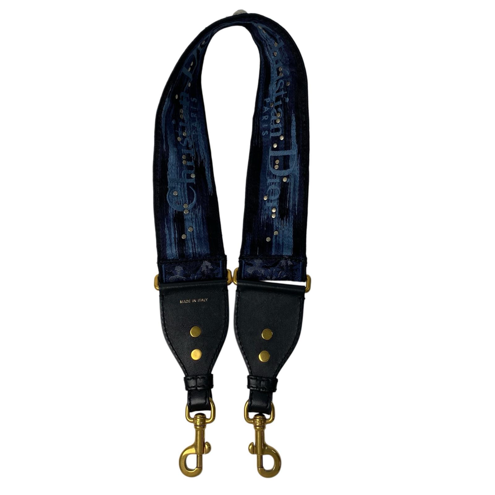 ディオール DIOR エンブロイダリー スタッズ付 ショルダーストラップ レディース【中古】