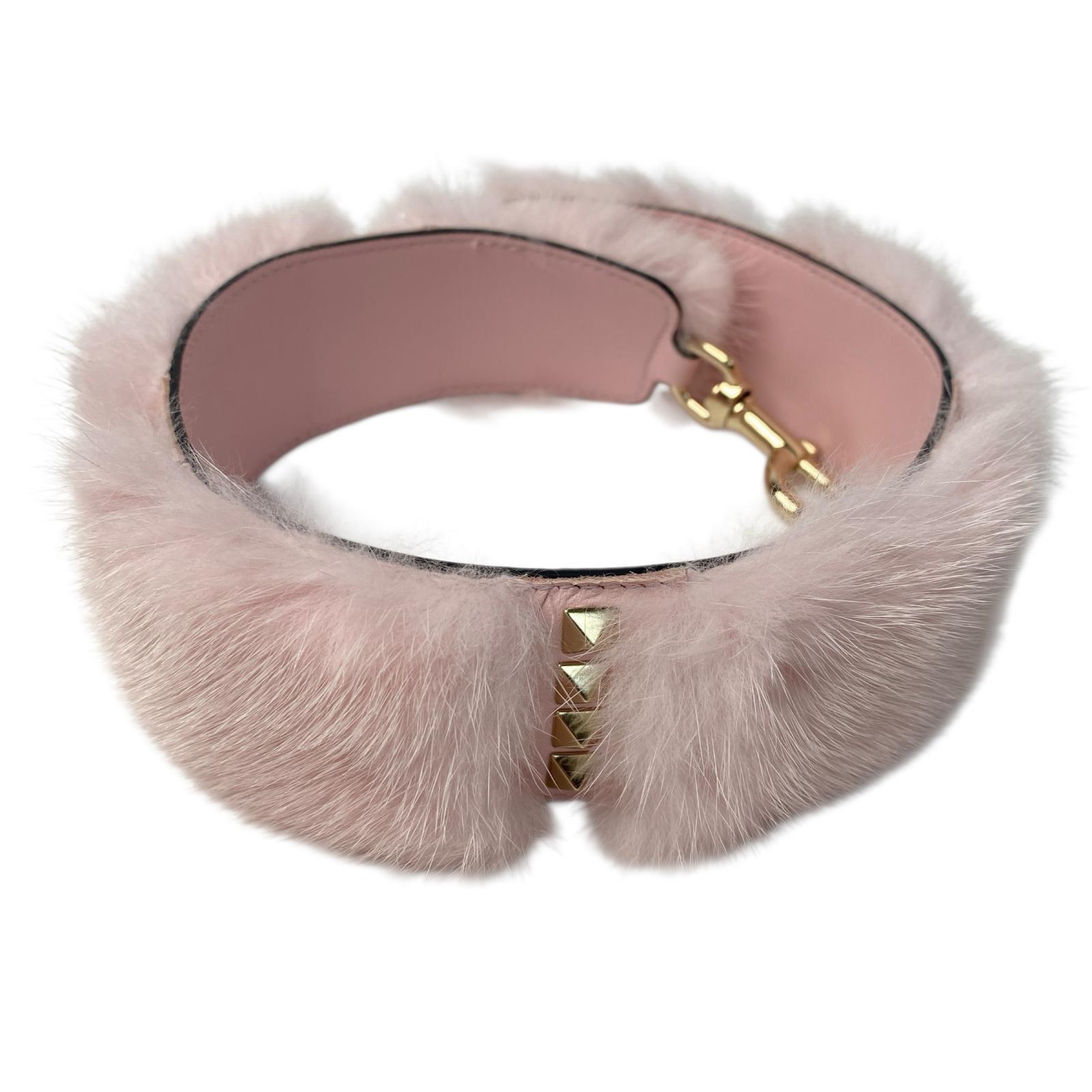 美品 ヴァレンティノガラヴァーニ valentino garavani ロックスタッズ レザーファー ショルダーストラップ レディース【中古】