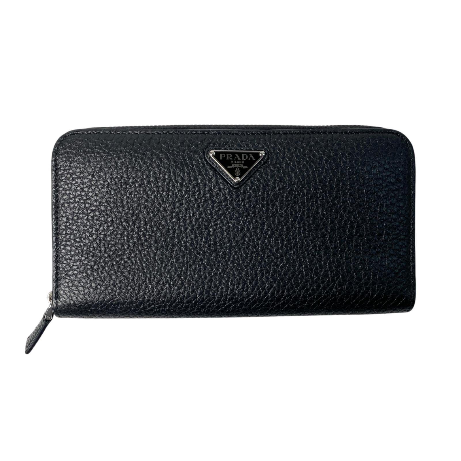 未使用 プラダ PRADA ヴィッテロダイノレザー 2ML317 長財布 メンズ【中古】