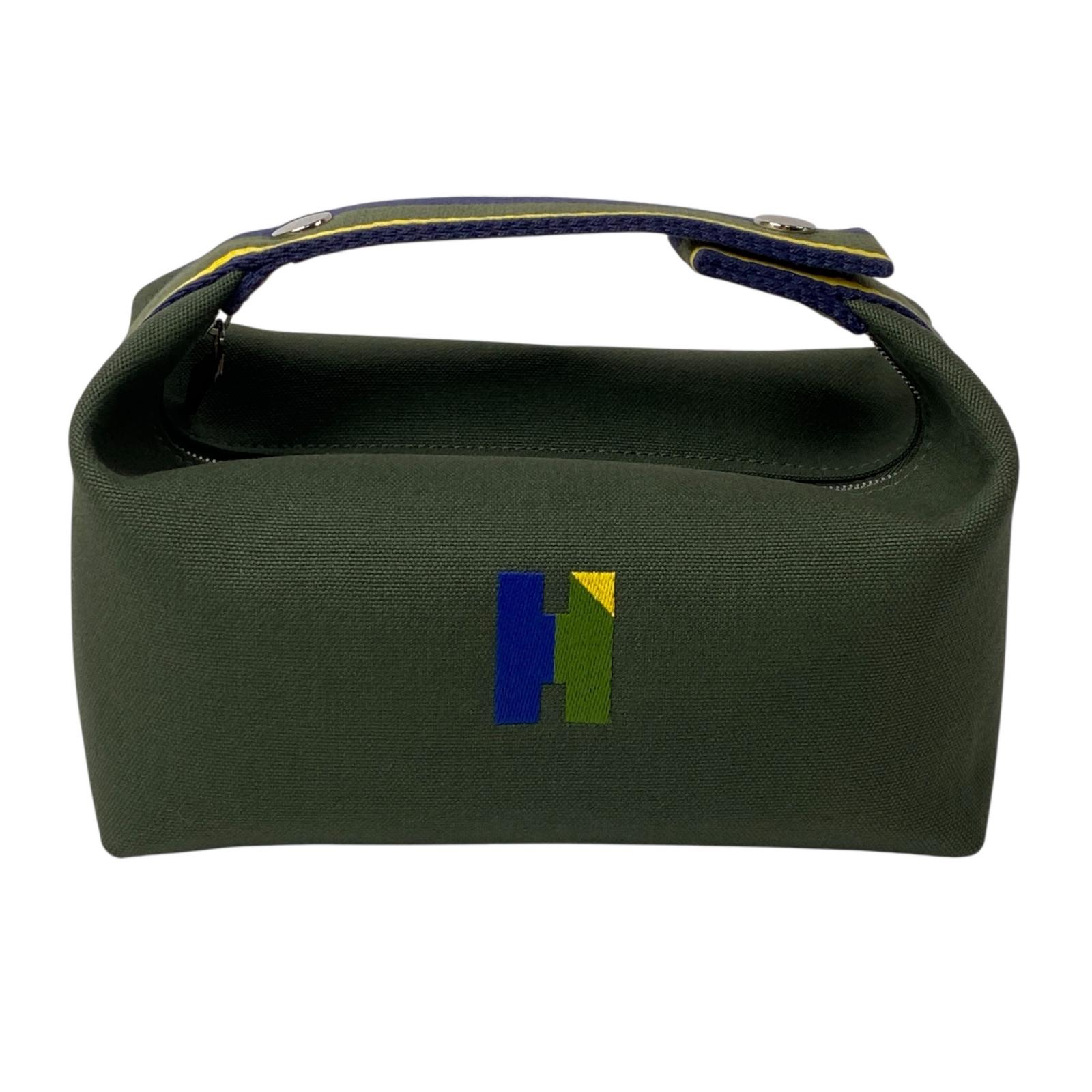 新品同様 エルメス HERMES ブリッドアブラック PM ハンドバッグ キャンバス レディース【中古】