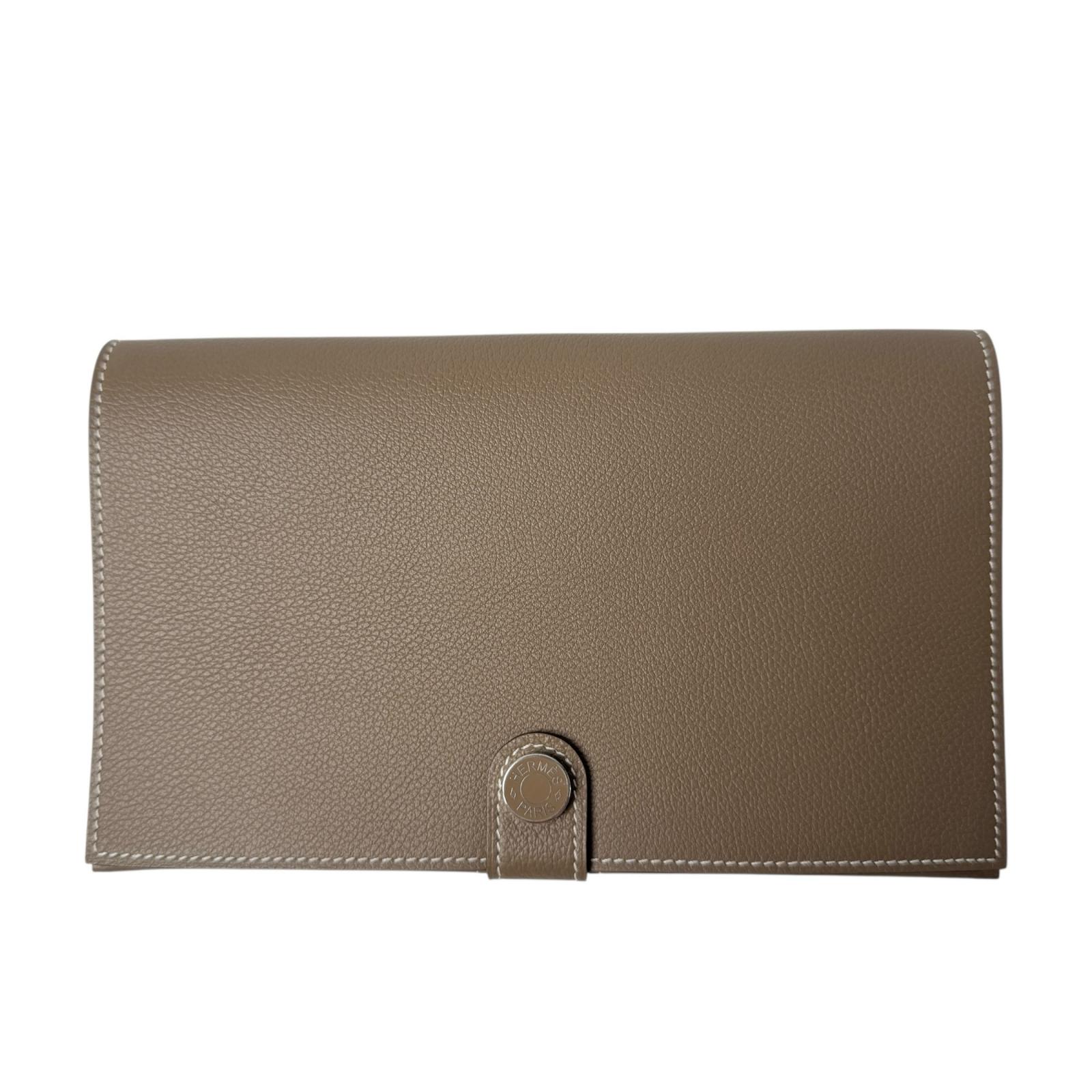 新品 エルメス HERMES R.M.Sトゥタンマン エトゥープ W刻印 長財布 レディース【中古】|ブランドSHOPエシカル