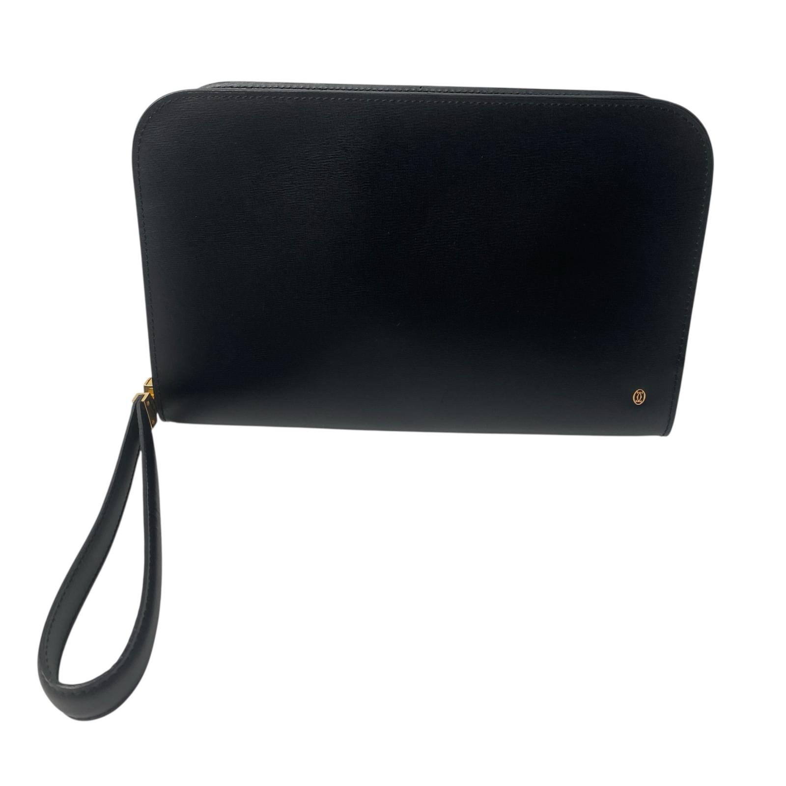 美品 カルティエ Cartier クラッチペダル御徒面子 黒いこと メンズ【中古】 バッグ・小物・ブランド雑貨-バッグ