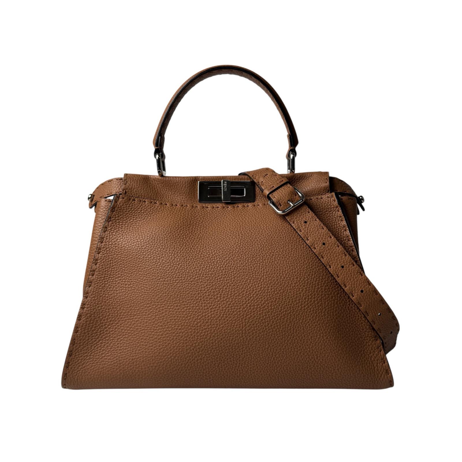 フェンディ FENDI セレリア フェンディピーカブー 2way ショルダーバッグ ハンドバック 8BN290 曲がったがけ 差し交わす上半身 レディース【中古】