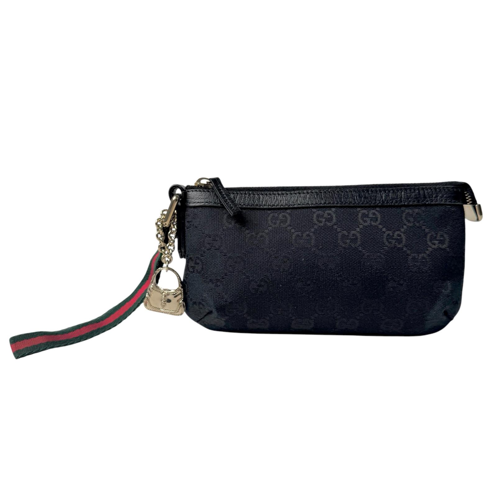 美品 グッチ GUCCI GG帆布 合切袋 シェリー酒伝達ルート 御徒面子引きつける レディース【中古】