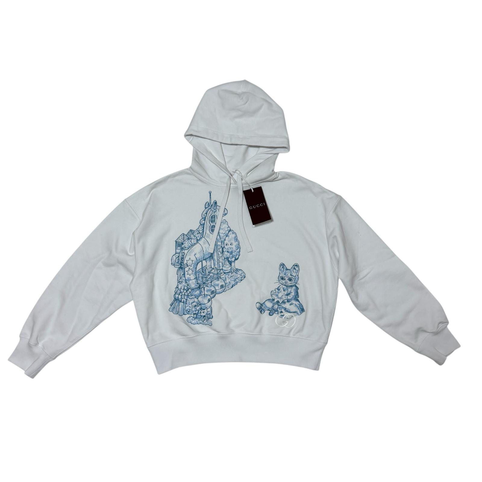 未使用 グッチ GUCCI ヒグチヨウコ コラボ インターロッキングGフーディ パーカー レディース【中古】｜ブランドSHOPエシカル