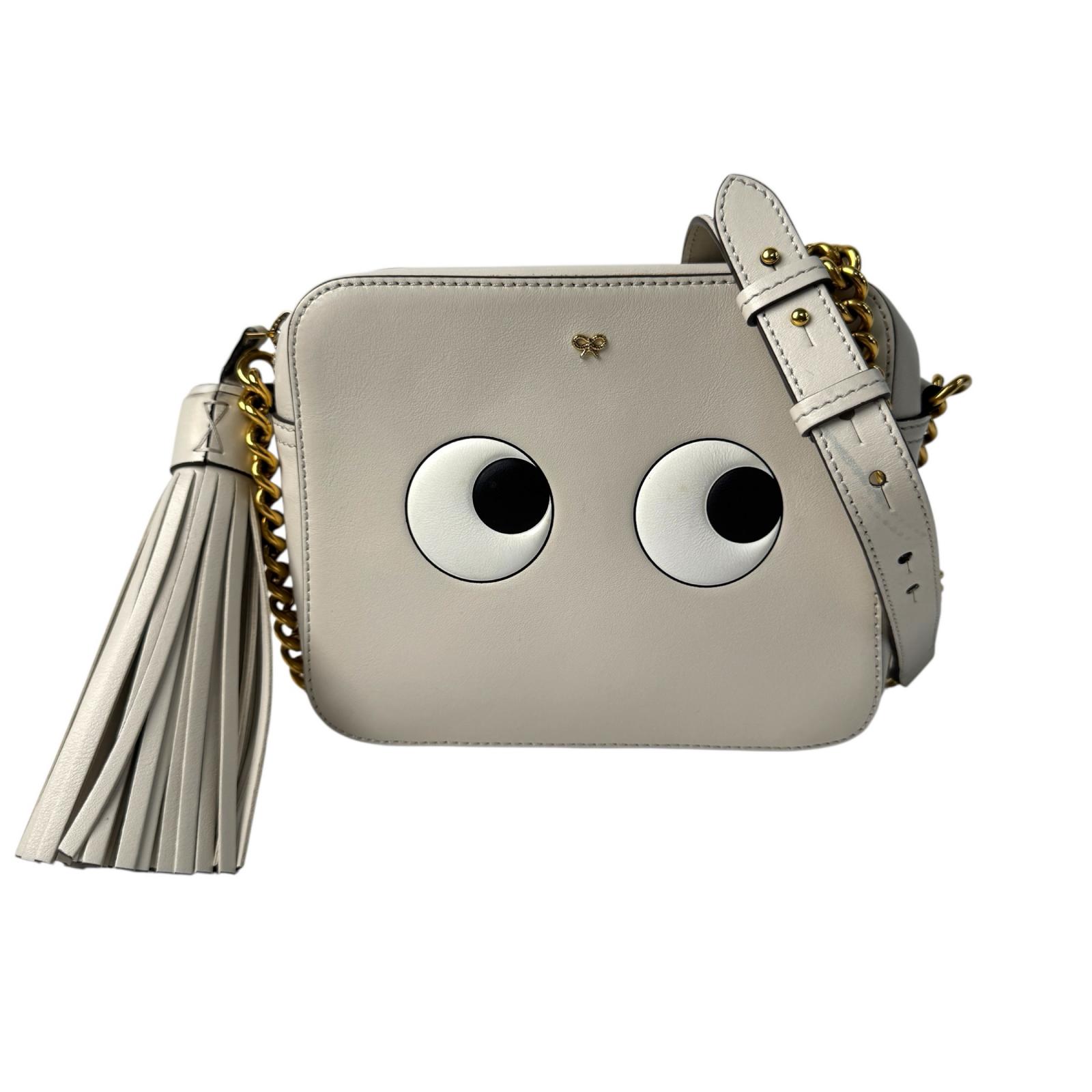 アニヤハインドマーチ Anya Hindmarch アイズ チェーン店 ショルダーバッグ 曲がったがけ はりつけ台上半身 レディース【中古】