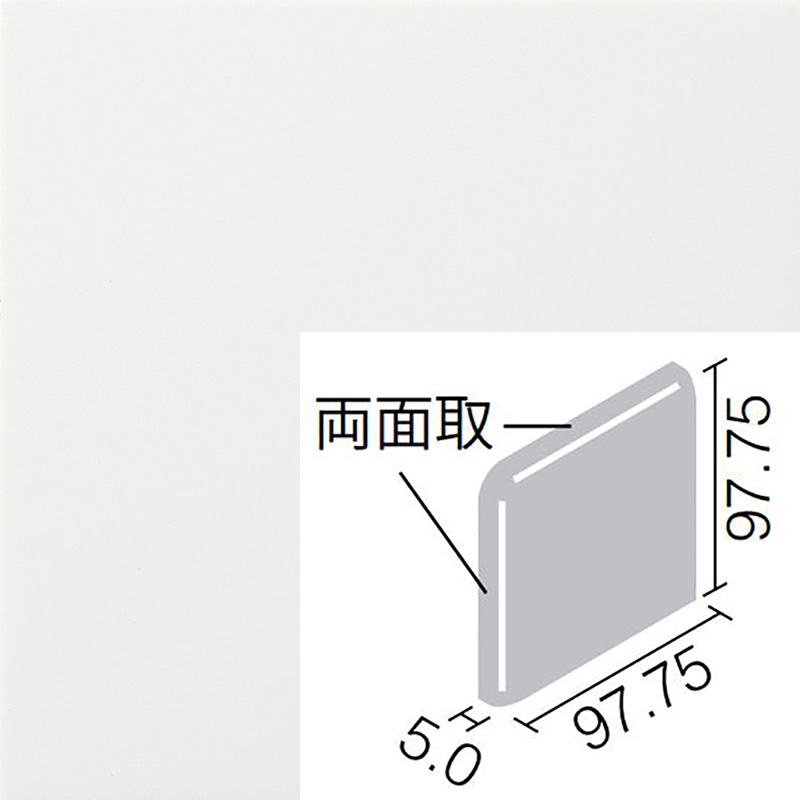 市場 ミスティパレット ブライト釉 100mm角両面取