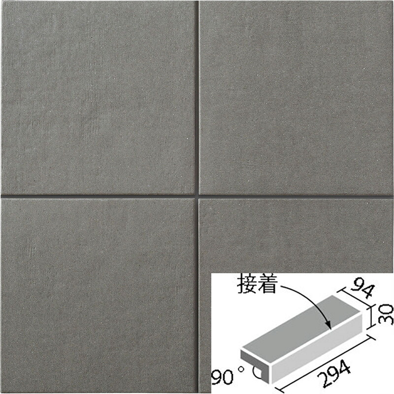 陶墨染2(とうぼくせん) 300x100mm角垂れ付き段鼻(接着) TBKN-301/2