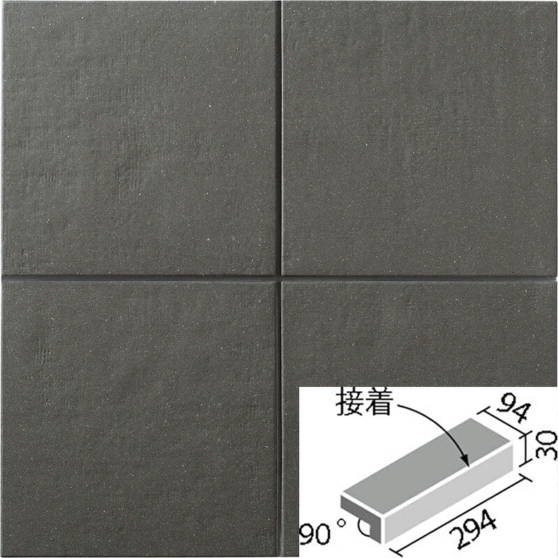 陶墨染2(とうぼくせん) 300x100mm角垂れ付き段鼻(接着) TBKN-301/3|etile ショップ