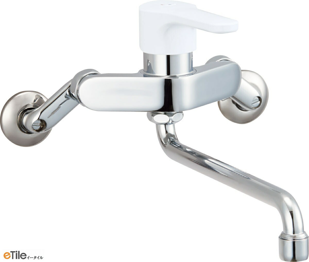 楽天市場】シングルレバー混合水栓 ツーホールタイプエコハンドル SF
