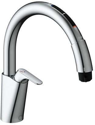 LIXIL INAX JF-NAB466SYX(JW) 勝手もと用タッチレス水栓 ナビッシュ(浄水器ビルトイン型) B6印字機