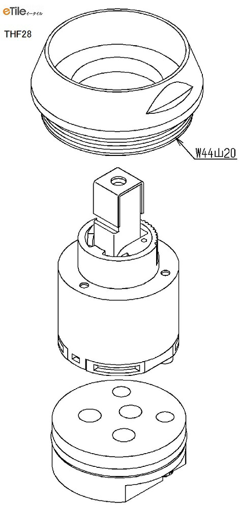 TOTO 弁膜部(TL330UG型用) THF28