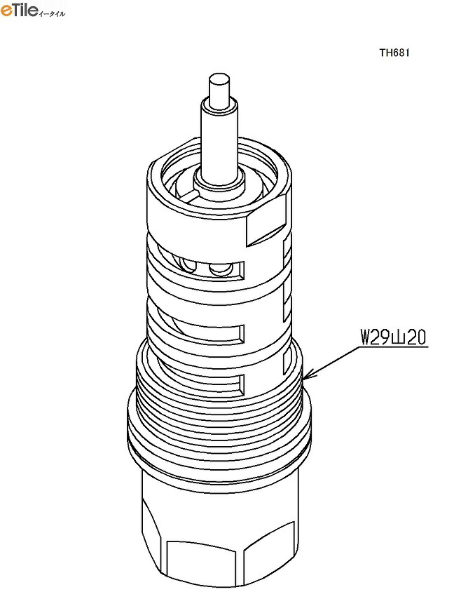 TH681 TOTO  エレメント部（TL390A型用）