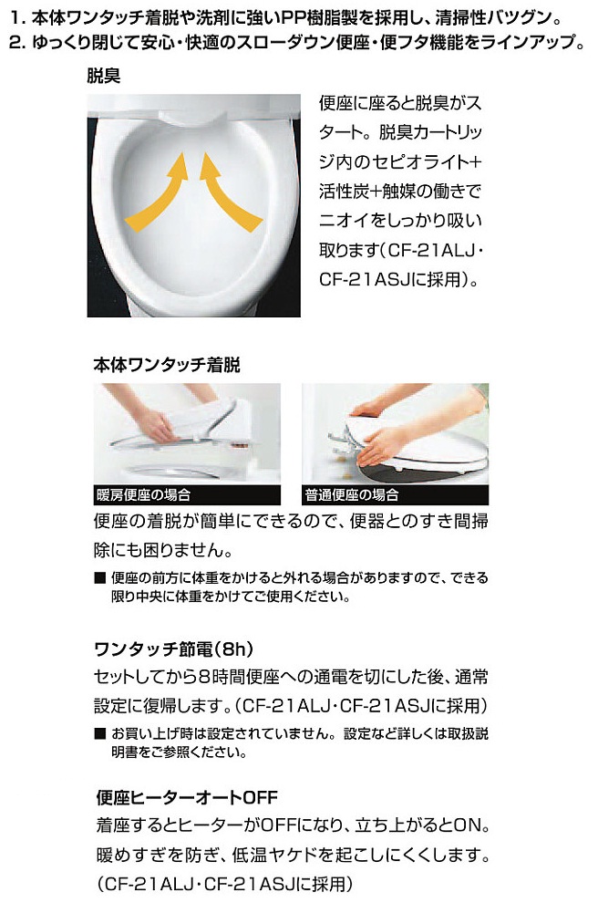 激安格安割引情報満載 LIXIL INAX 脱臭暖房便座 便フタなし 大型サイズ CF-21ALJ-C スローダウン リクシル イナックス  fucoa.cl