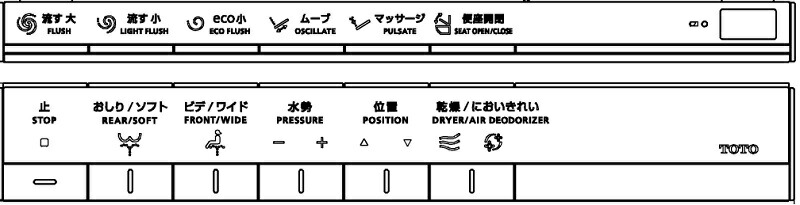 TOTO ウォシュレットリモコンTCM5700 流す名取り草ありネオレストAH2W TCF9898WRネオレストRH2W TCF9878WR用