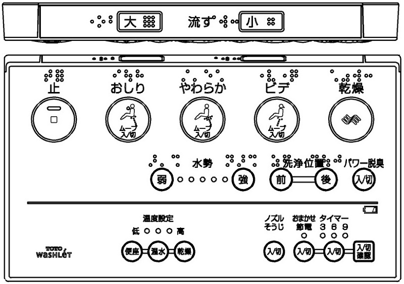 楽天市場】TOTO ウォシュレットリモコン TCF6131RAM用リモコン 「大