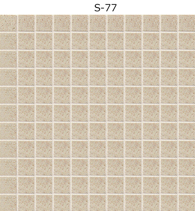 タイル　75枚 楽天市場】S-75［ケース］ S番モザイク 紙張り 水まわり床タイル