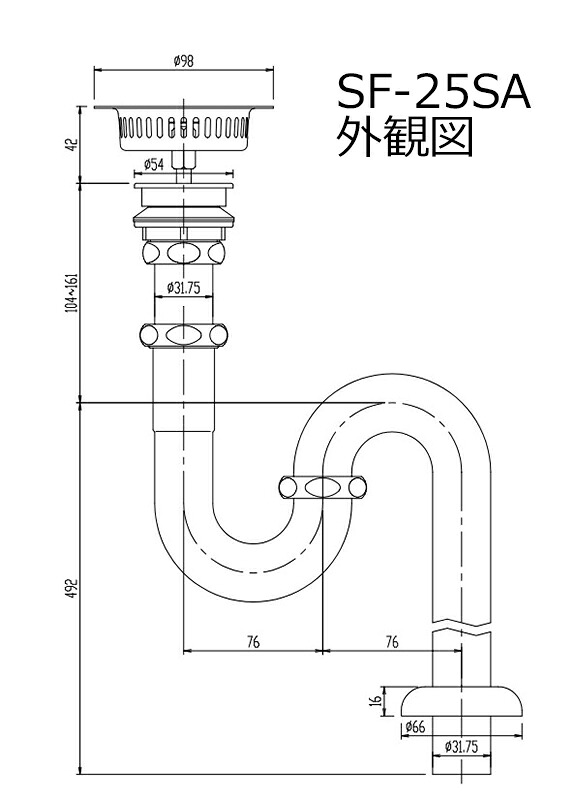 空想科学小説-25SA 多役立つこと流し用床水抜きS落とし穴