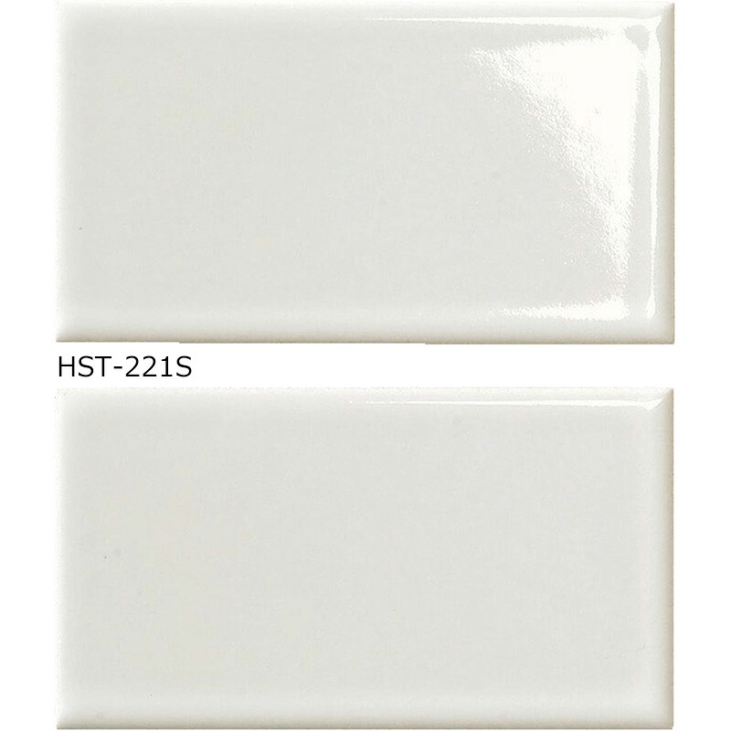 名古屋モザイク ひだS 小口平 HST-221S（白ブライト）［ケース］ クラフトタイル 壁タイル｜etile　ショップ
