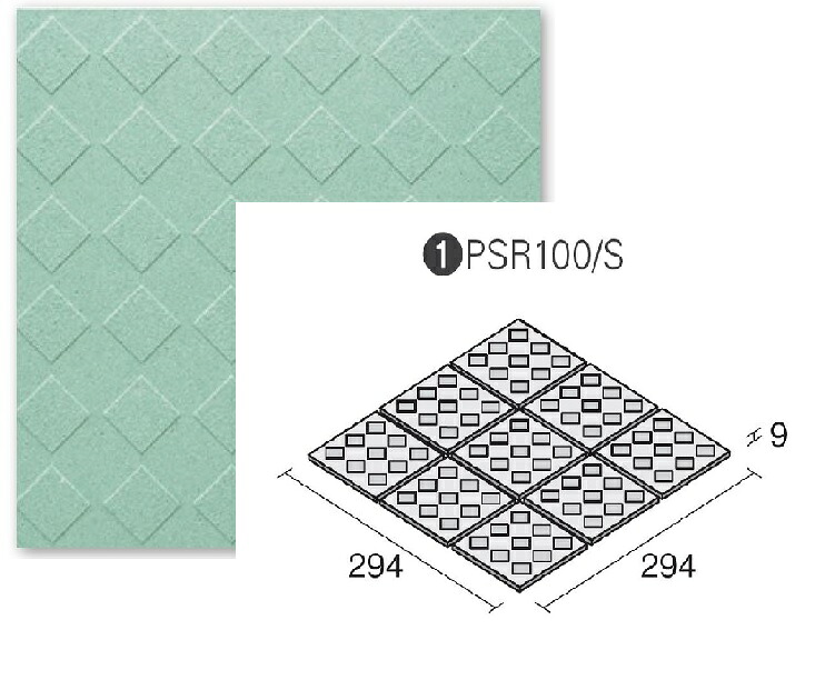 KYタイル パステローザ PSR100/S-2015 100角平セット張り 床タイル