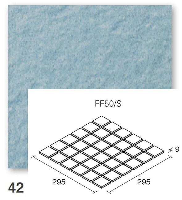 KYタイル フレーミー FF50/S-42 50角平セット張り 床タイル｜etile　ショップ