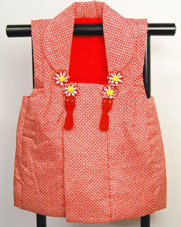 楽天市場】七五三 三歳 女児 女の子 正絹 総絞り 被布コート