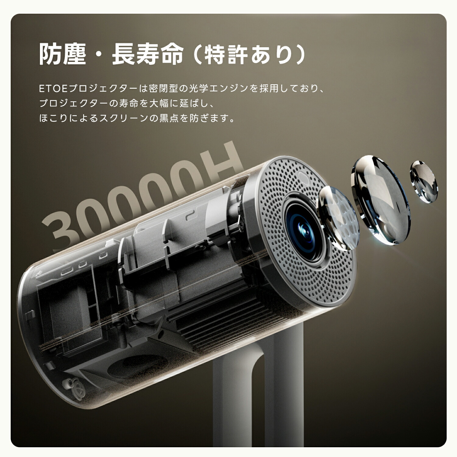 楽天1位!8,000円クーポン】ETOE プロジェクター 最新GoogleTV 4K対応
