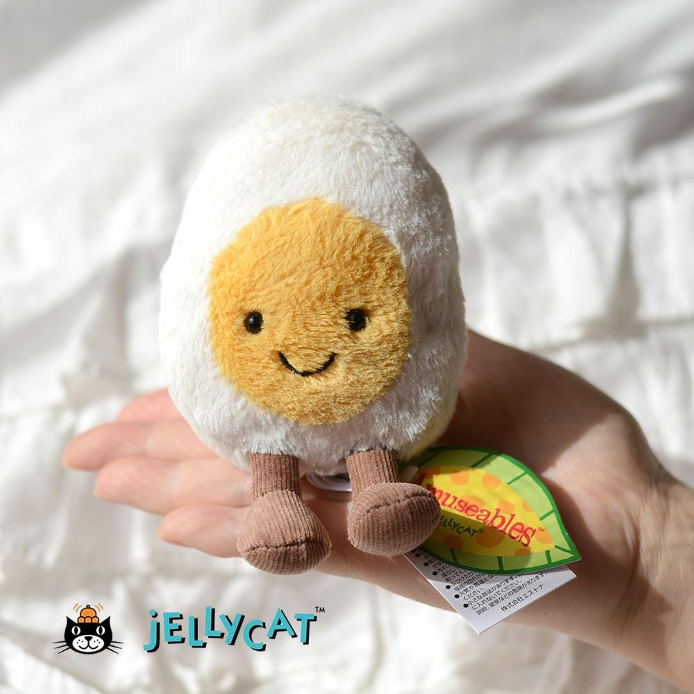 楽天市場 正規品 ラッピング無料 Jellycat Amuseable Boiled Egg Cheeky Boiled Egg Sサイズジェリーキャット ボイルドエッグ S ゆで卵 卵 輸入代理店 輸入品 たまご ぬいぐるみ 原宿 正規品 取り扱い店舗 原宿 エトフ Etoffe