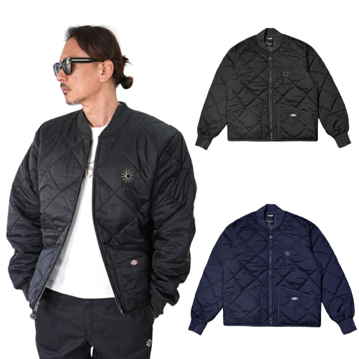 HTC Dickies Diamond Quilt Jacket (Sunburst Stone) Black　Navy サンバースト エイチティーシー　ディッキーズ　ジャケット　キルティング 34,320円